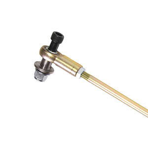 Close up of adjustable front sway bar links for BMW F80 M3, F82 M4, F87 M2. Made in USA by AKG Motorsport. 