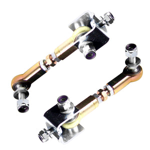 Set of adjustable rear sway bar links for BMW E36. Made in USA by AKG Motorsport.