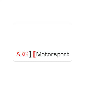 An AKG Motorsport gift card. Available in $25.00 increments.