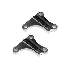 Set of aluminum bump steer strut spacers for BMW E28, E24. Made in USA by AKG Motorsport.