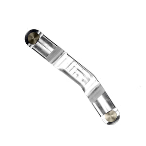 An aluminum Double Shear Selector Rod (DSSR) for BMW E90 E92 M3. Made in USA by AKG Motorsport.