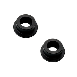 Set of black Delrin shifter bushings (round style) for BMW E30, E36, E46, Z3. Made in USA by AKG Motorsport.