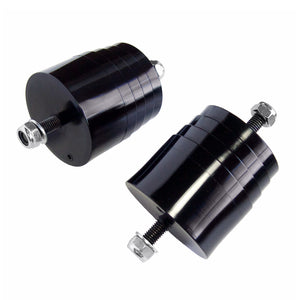 Set of black polyurethane 80A motor mounts for BMW E30 M3. Made in USA by AKG Motorsport. 