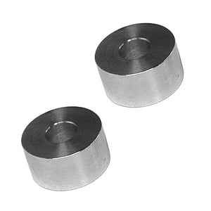 Set of rack & pinion steering swap spacers for BMW E30 with airbag. Made in USA by AKG Motorsport.