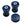 Set of blue poly 85A subframe & diff bushings (kit) for BMW E30. Made in USA by AKG Motorsport.