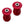 Set of red poly 75D riser (12mm) subframe bushings for BMW E30. Made in USA by AKG Motorsport.