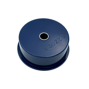 Blue polyurethane 85A diff bushing for BMW E30, Z3, 318ti. Made in USA by AKG Motorsport.