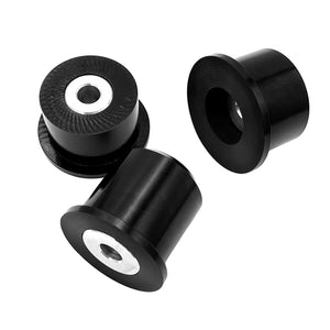Set of black polyurethane 95A diff bushings for BMW E36. Made in USA by AKG Motorsport.