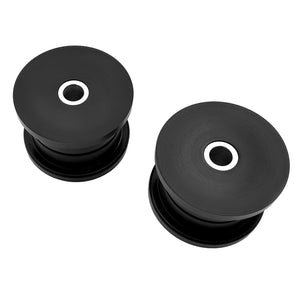 Set of black polyurethane 95A rear trailing arm bushings (rtab) for BMW E36, E46, Z4. Made in USA by AKG Motorsport.