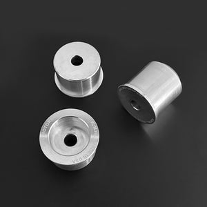 Set of aluminum rear diff bushings for BMW E36. Made in USA by AKG Motorsport. 