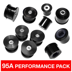 BMW E46 complete suspension bushing kit in 95A polyurethane for street. Made in USA by AKG Motorsport.