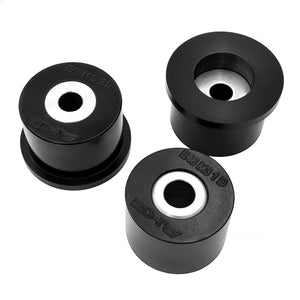 Set of black polyurethane 95A diff bushings for BMW E46 M3, Z4M. Made in USA by AKG Motorsport.