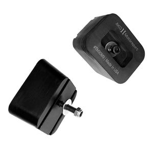 Set of black polyurethane trans mounts for BMW E90 E92 M3. Made in USA by AKG Motorsport.
