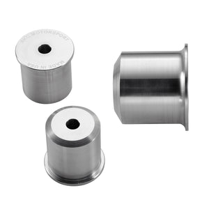 Set of aluminum rear differential bushings for BMW F30, F32, F22. Made in USA by AKG Motorsport. 