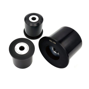 Set of black polyurethane 95A diff bushings for BMW F30, F32, F22. Made in USA by AKG Motorsport.