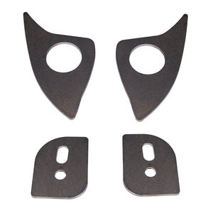 Set of front subframe engine mount reinforcements for BMW E30. Made in USA by AKG Motorsport.