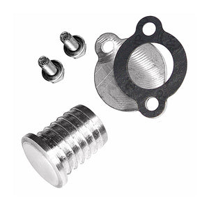 Heater plug block off kit for BMW E30 M20. Made in USA by AKG Motorsport.