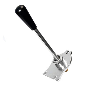 A solid aluminum, chassis mount short shifter with black shift knob for BMW E90, E92, E82. Made in USA by AKG Motorsport.