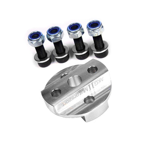 Aluminum steering shaft coupler with hardware for BMW E36/E46 RHD. Made in USA by AKG Motorsport.