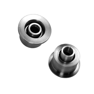 Set of track rod bushings with spherical bearings for BMW E10 2002. Made in USA by AKG Motorsport.