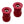Set of red poly 75D riser (12mm) subframe bushings for BMW Z3, 318ti. Made in USA by AKG Motorsport.