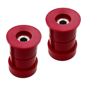 Set of red poly 75D riser (12mm) subframe bushings for BMW Z3, 318ti. Made in USA by AKG Motorsport.