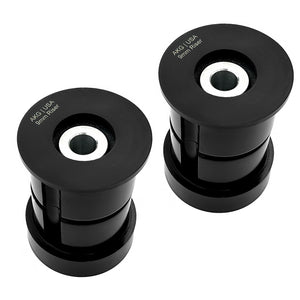 Set of black poly 95A riser (9mm) subframe bushings for BMW Z3, 318ti. Made in USA by AKG Motorsport.